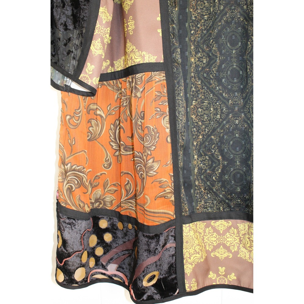 Soft Surroundings Adassa Tunic Top Sequin Velvet Patchwork Bohemian SZ Large - Picture 5 of 11